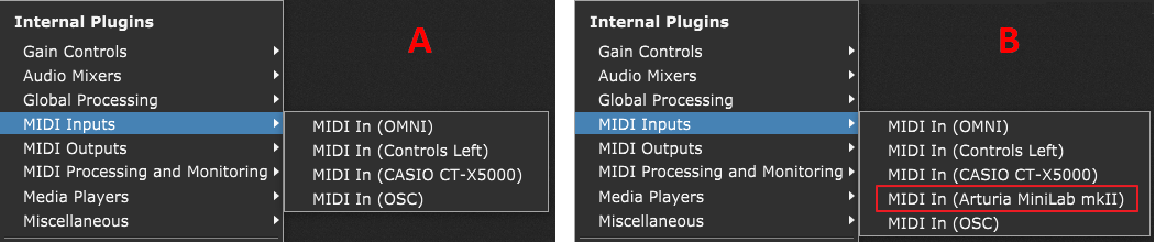 MIDI-devices-menu