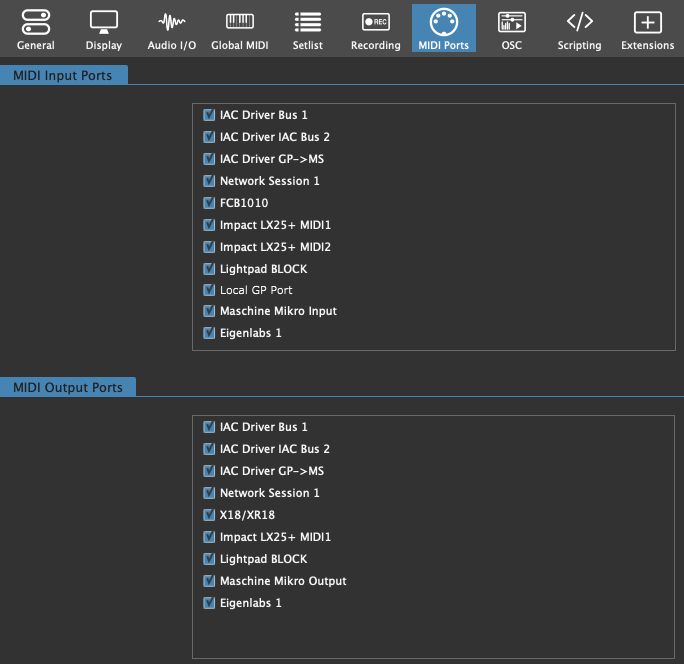 Options-MIDI-Ports