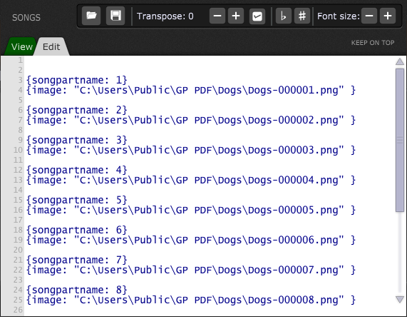 Paste-Clipboard-Contents-ChordPro-Window