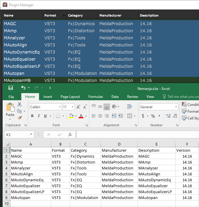 Plugin-Manager-CSV-Excel