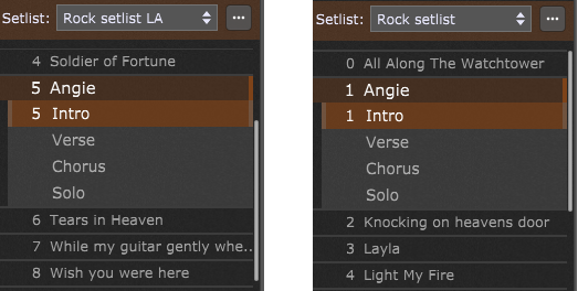 Setlists-comparison