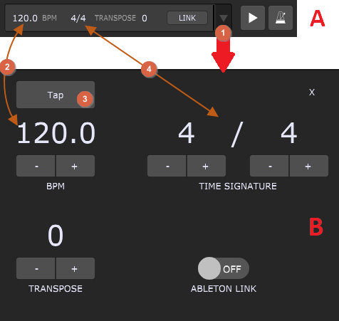 Tempo-time-signature