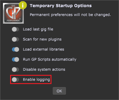 enable-logging-at-startup
