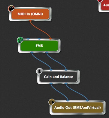 Native Instruments FM8 in Gig Performer