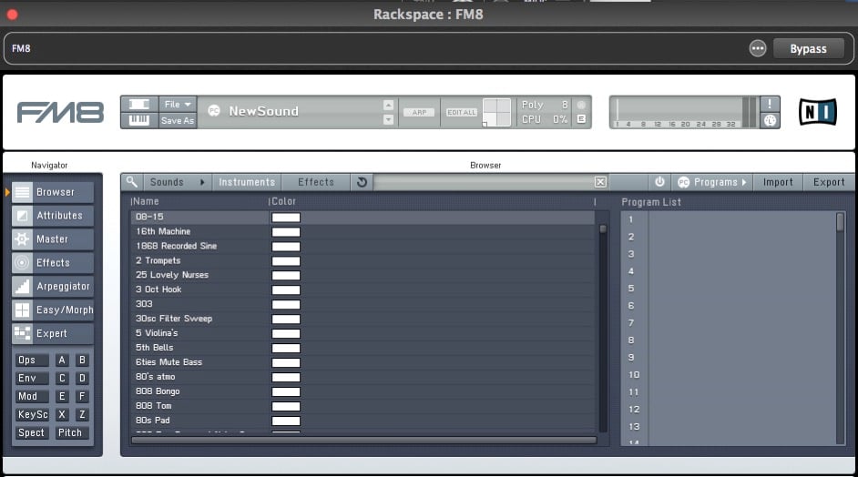 Enabled PC support in FM8 FM8 plugin, enable PC support, Gig Performer