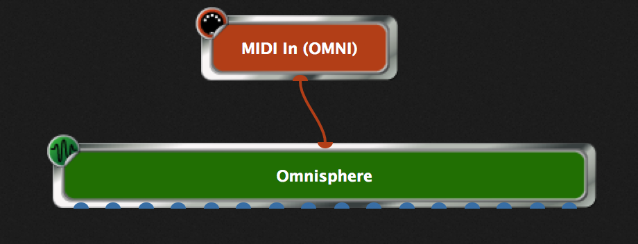 Omnisphere instance in Gig Performer Omnisphere instance in Gig Performer