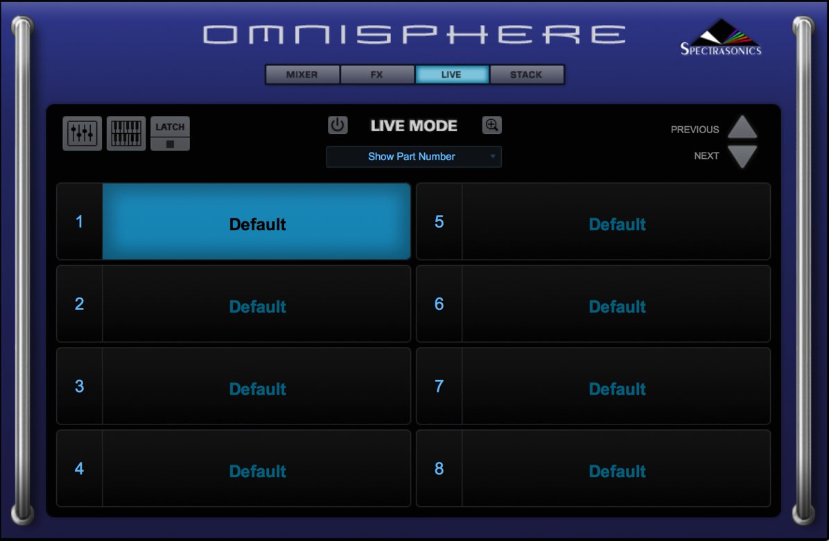 Spectrasonics Omnisphere Live Mode Spectrasonics Omnisphere Live Mode