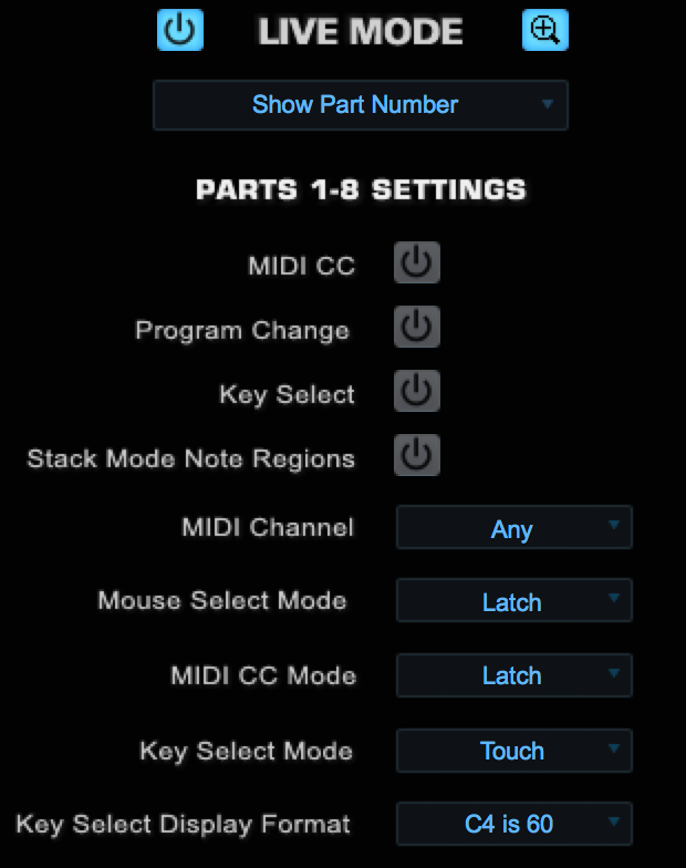 Spectrasonics Omnisphere Live Mode Settings Spectrasonics Omnisphere Live Mode Settings