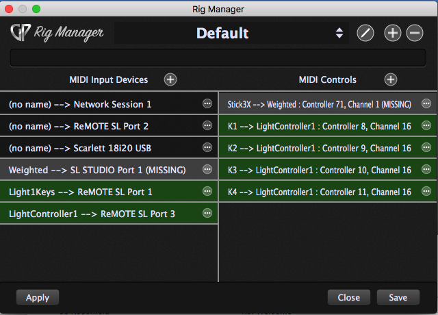 Rig Manager in Gig Performer, creating aliases, assigning controls